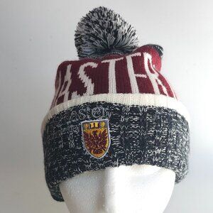 McMaster University Toque Knit Slouchy Beanie Winter Hat Pom Pom Toque